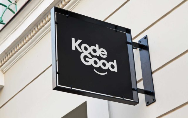 Sample image of a logo design we created for coding company.