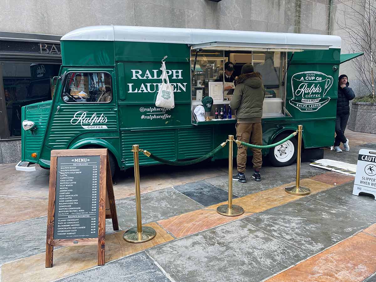 Ralph's Coffee truck by Ralph Lauren