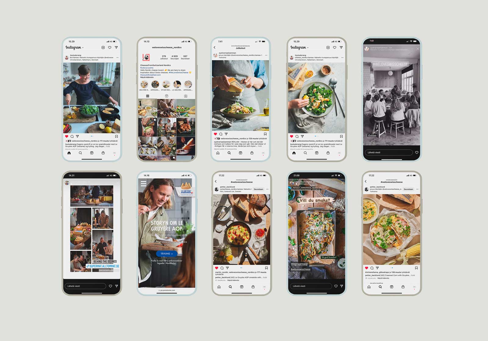 Esimerkkejä miten mainoskampanja näkyi sosiaalisessa mediassa ja internetissä