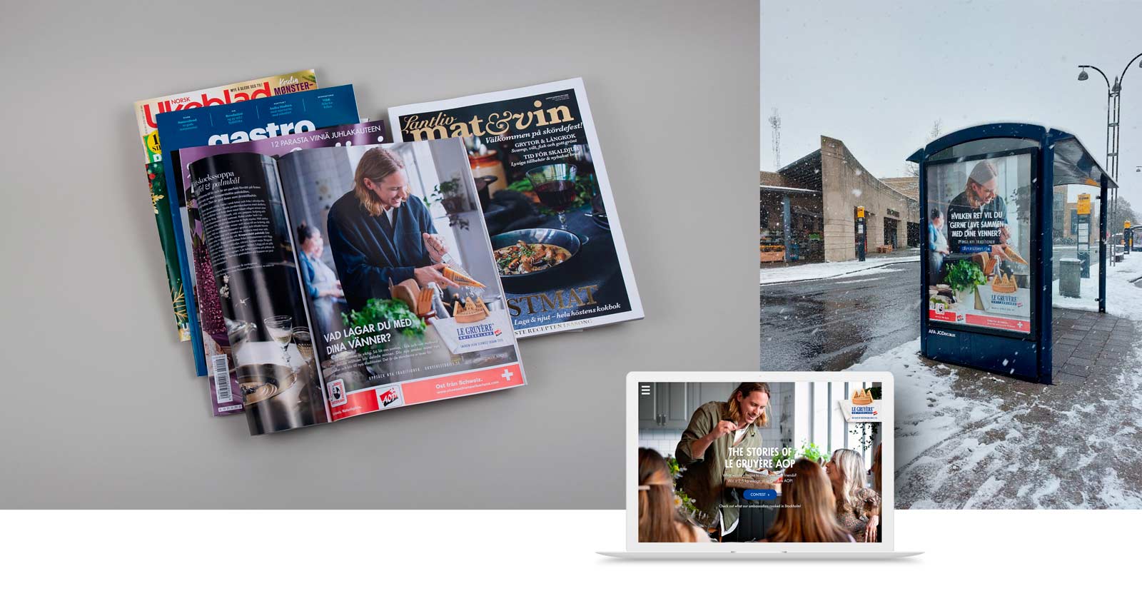 Esimerkkikuva monikanavaisesta mainoskampanjasta